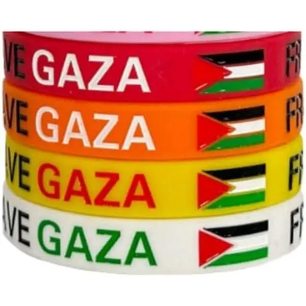 4-Pack Palestine Flag  Bracelets – Peace Symbol Wristbands for Unity Rallies, Cultural Events or Daily Awareness