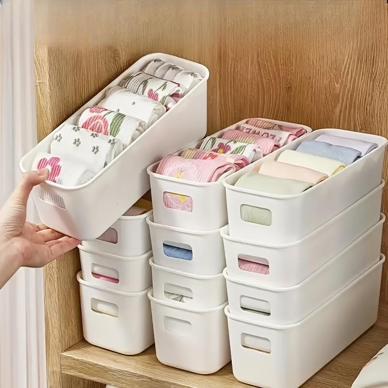 30 Pack Durable Stackable Plastic Storage Bins with Handles, Multilayer Storage, Multi-Functional Organizer Containers Boxes. Dual Design of Drawer Style & Open Storage. Stackable, Load-Bearing, Space-Saving. Ideal for Home, Office, Dorm