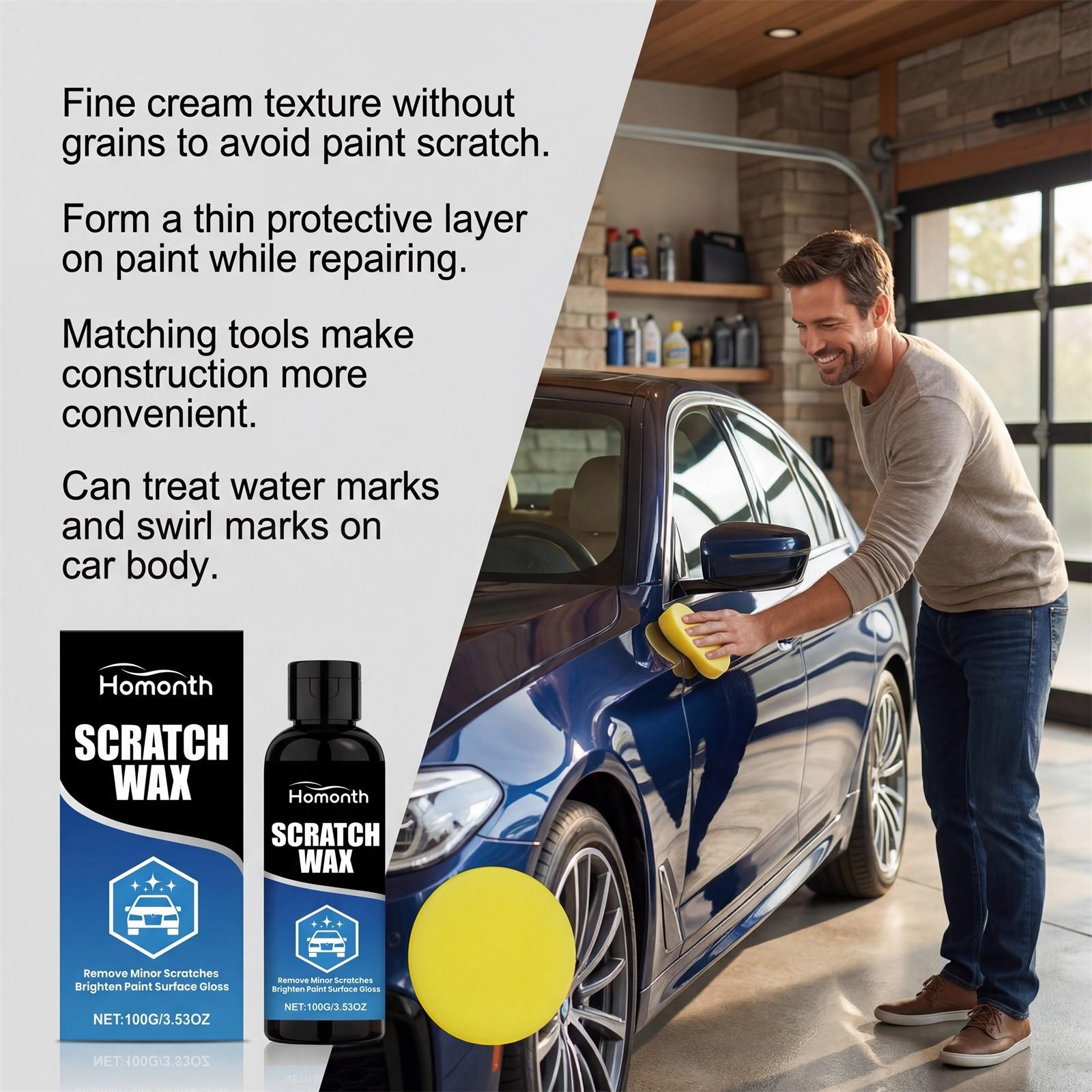 Car Scratch Remover, Body Paint Minor Scratches Polishing Maintenance, Daily Car Care Essential, Effective Scratch Repair Solution