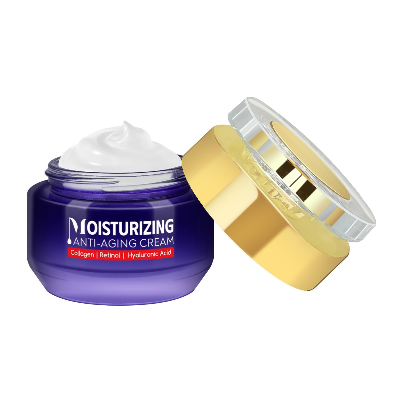 50g Moisturizing Cream, Wrinkle Reduction, Contains Collagen Peptide, Retinol, Hyaluronic Acid, Tightening, Fine Line Fade, Daily Skincare