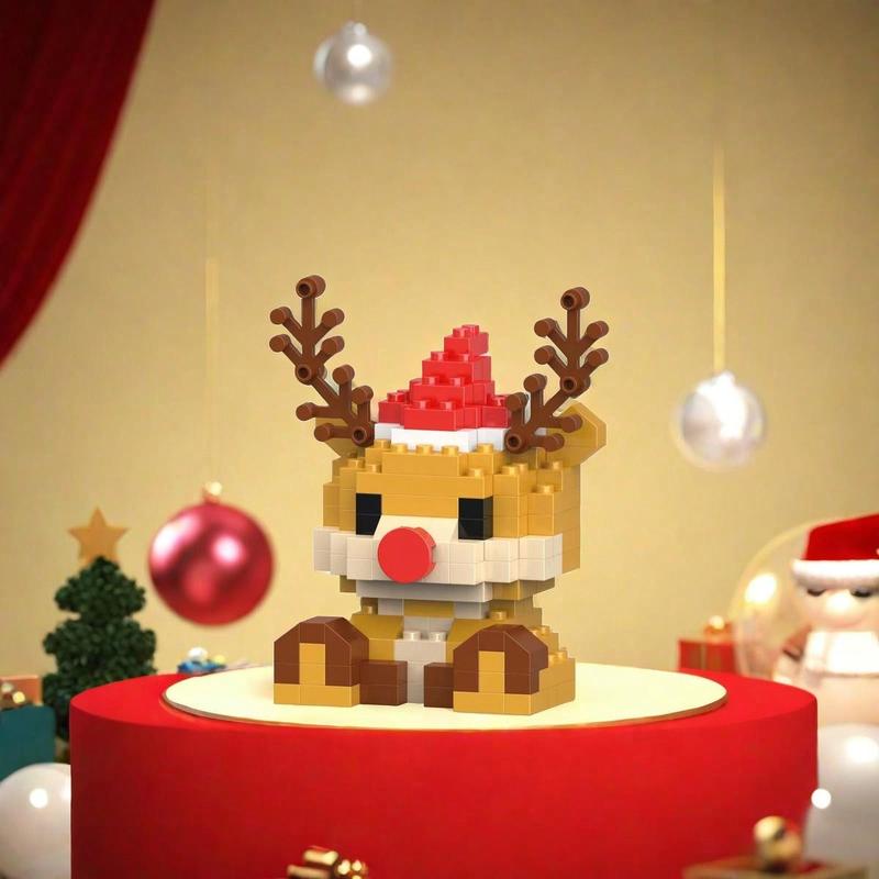 Santa Claus Design Building Blocks Toy, 1 Count Cute Micro-particle Building Bricks Ornament, Snowman & Reindeer Creative Desktop Decoration for Home Office #TOP PICKS Santa Claus Design Building Blocks Toy, 1 Count Cute Micro-particle Building Bricks Ornament, Snowman & Reindeer Creative Desktop Decoration for Home Office #TOP PICKS