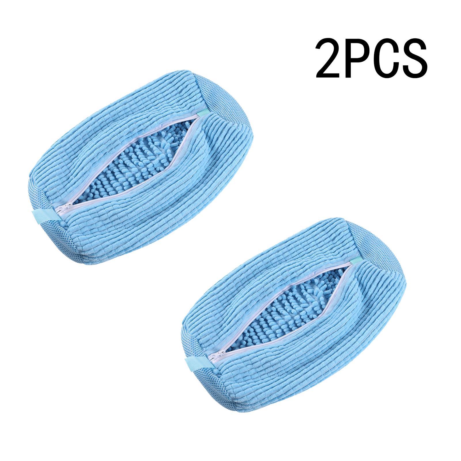 2-Pack Washing Machine Shoe Bags, Zipper Closure Laundry Bags, Protect Sports Shoes During Wash, Ideal for Travel and Home Use