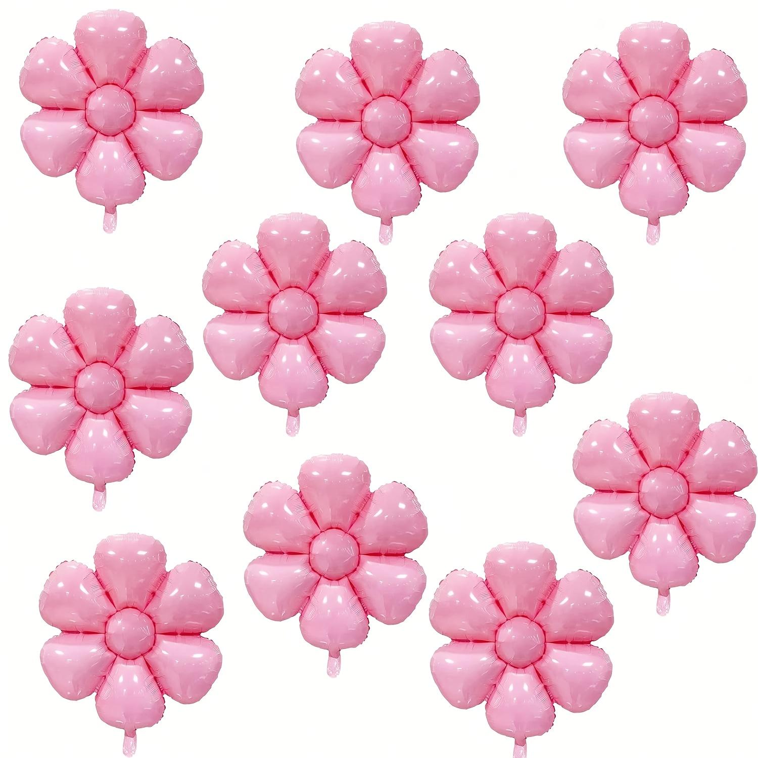 Pink Decor 15pcs Vibrant Macaron Daisy & Sunflower Mylar Balloons – Floral Inflatable Decor for Birthdays, Weddings, Celebrations, Holidays, Graduation & Anniversaries. Perfect for Photo Backdrops