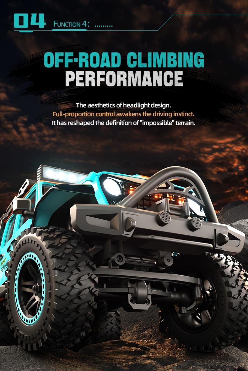 38/h High-Speed RC Off-Road Car, 1:20 Scale, Brushed Motor, 4wd All-Terrain, Unisex, Easy Control, Birthday Gift, Lithium Battery Included