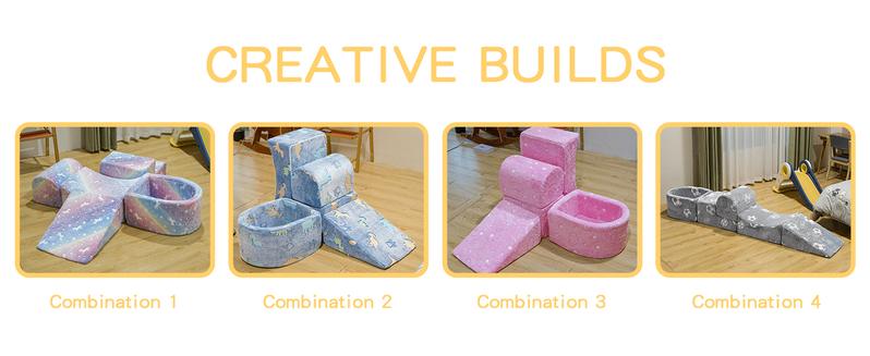 Lamerge Themed Modular Crawling Play Blocks for Kids Ages 3+, Glow in the Dark Soft Foam Activity Set, Indoor Climbing Toy for Playroom or Bedroom excellent gift for Christmas and New Year Lamerge Themed Modular Crawling Play Blocks for Kids Ages 3+, Glow in the Dark Soft Foam Activity Set, Indoor Climbing Toy for Playroom or Bedroom excellent gift for Christmas and New Year