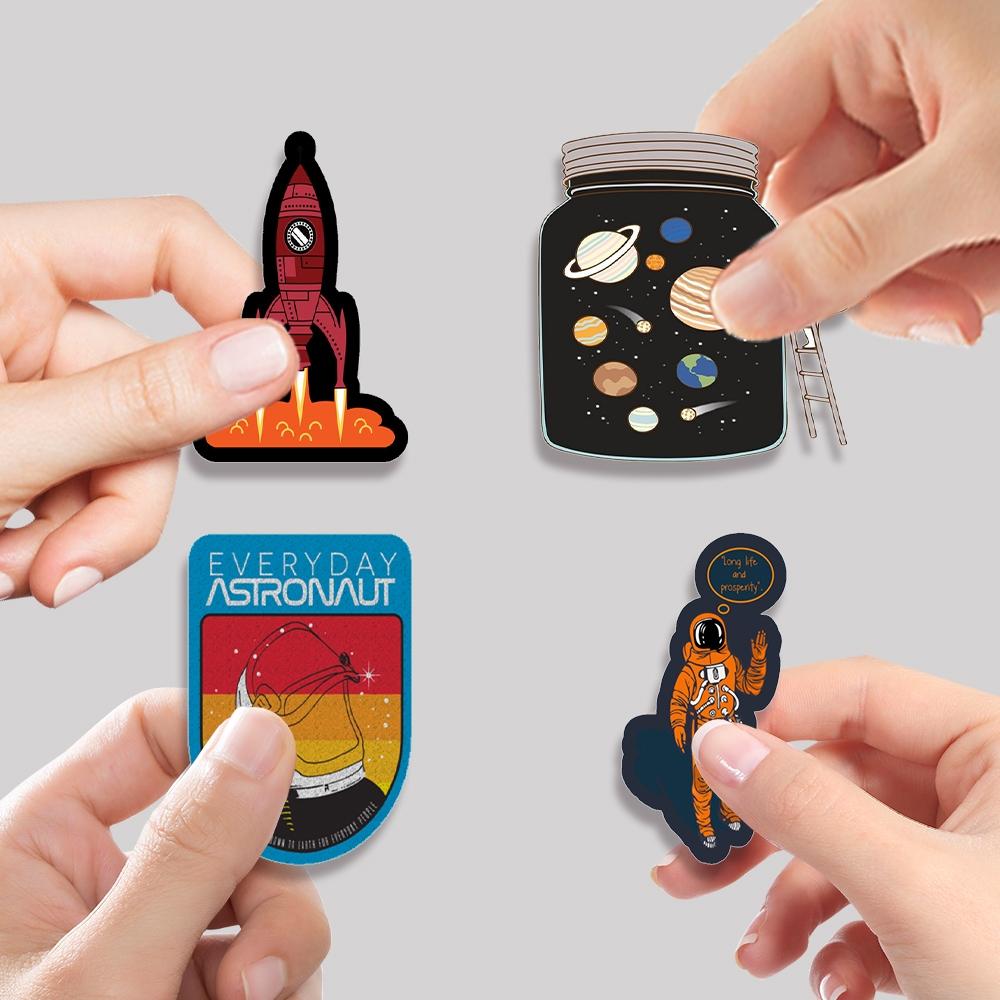 50PCS Astronaut Aesthetic Vinyl Stickers Pack for Laptop Water Bottle Phone Case Skateboard Journal Scrapbook DIY Decoration