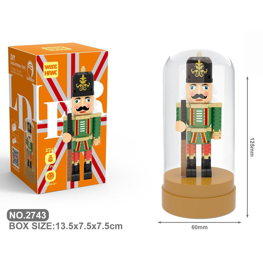 New Version Nutcracker Series DIY Building Block Model Set, Decoration Collection Display Piece, Christmas Decor Holiday Gift