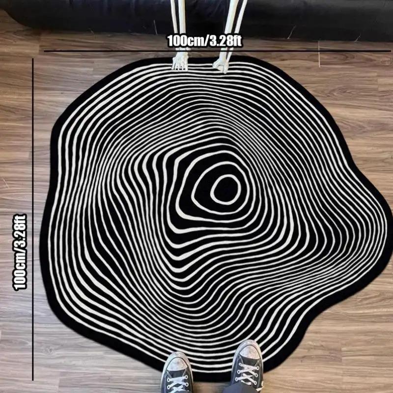 Irregular Creative Pattern Floor Mat, 1 Count Non-slip Soft Floor Carpet, Washable Area Rug, Decorative Mat for Home Living Room Bedroom, Unique Rug