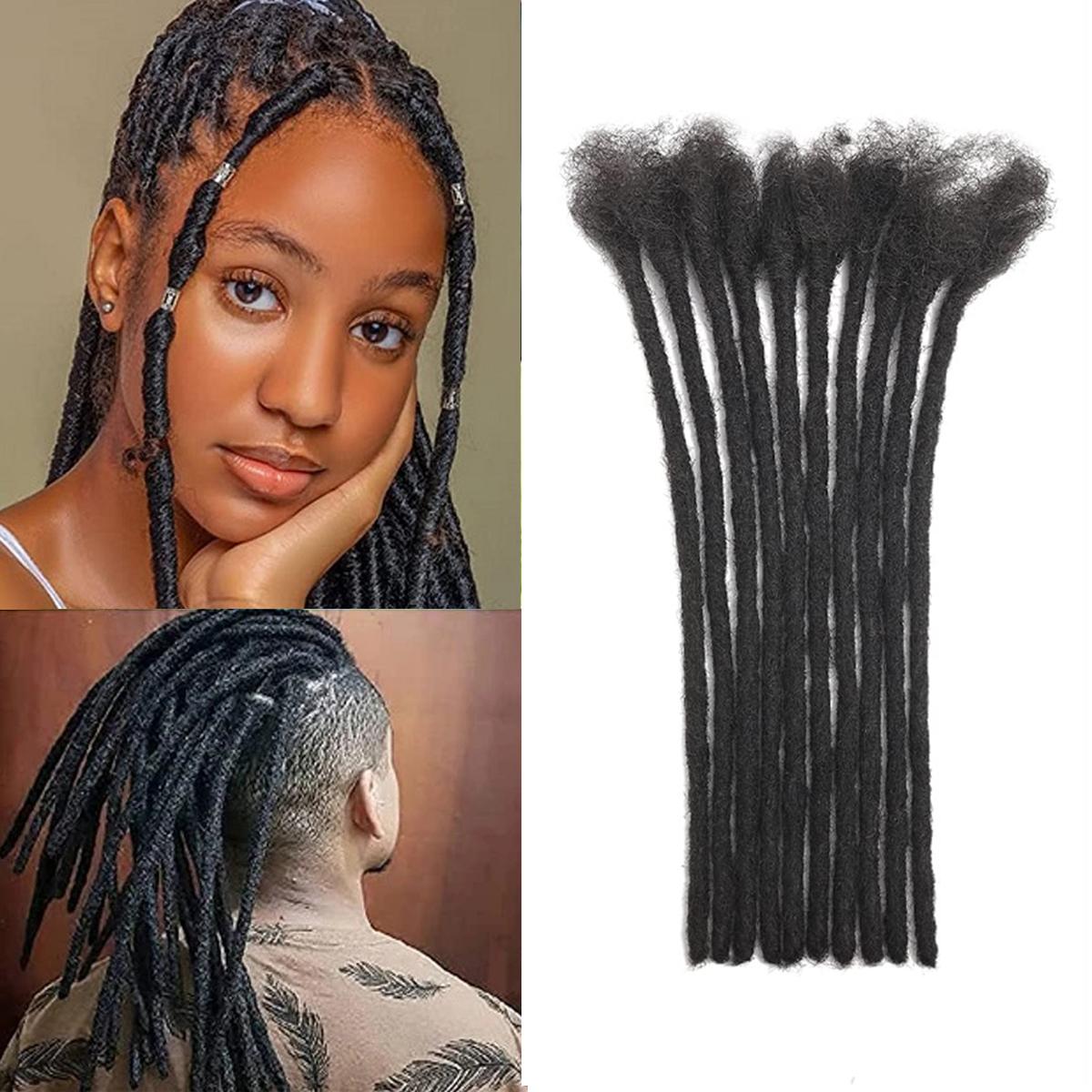 MXIRE Dreadlock Extensions 0.4cm Width 4-12 Inch Loc Extensions Real Human Hair Full Handmade Permanent Locs Can Be Dyed Bleached extensions hair Braids #FallFreshness
