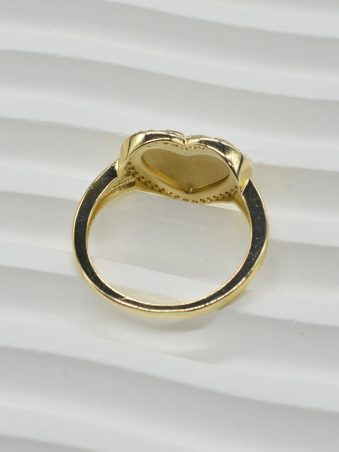 Elegant Romantic Sparkling Zircon Heart Ring, Low Sensitivity Jewelry, Perfect for Wedding and Engagement, All Seasons