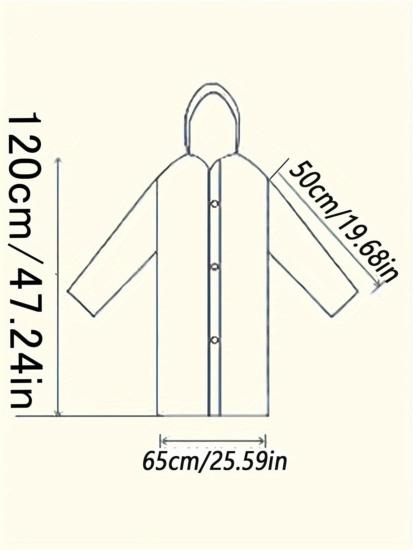 1pc Dark Gray Outdoor Sports Adult Raincoat, Windproof High Quality EVA Thickened Full-Body Coverall Rain Poncho for Travel, Outdoor Cycling, Portable Hooded Hiking Raincoat for Women