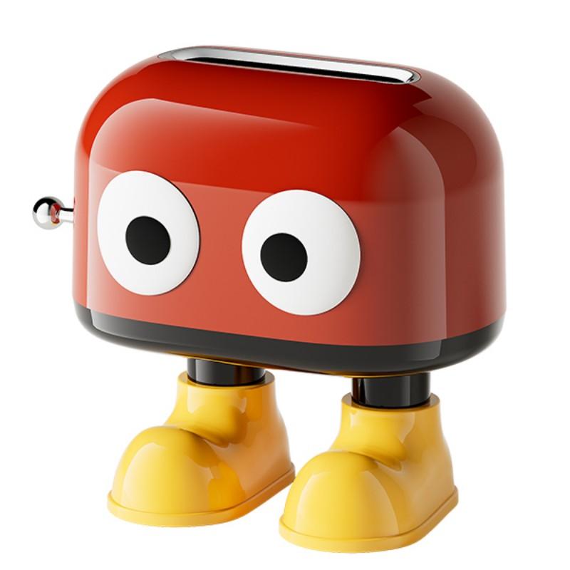 Cute Healing Series Tissue Box, Big- Footed Tissue Box, High Aesthetic Paper Holder, Creative Hook Spring Adjustable, Home Living Room Desktop