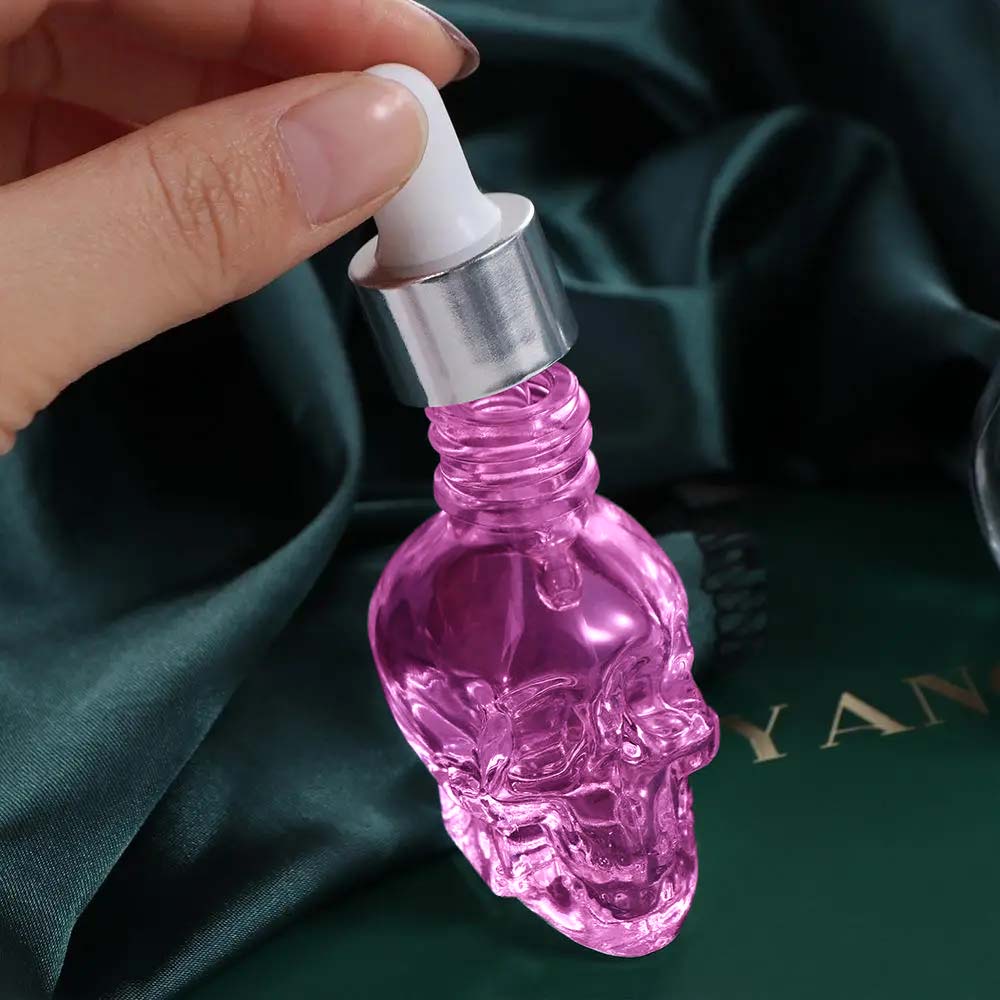 Pink Women's Skull Design Perfume Oil, Long Lasting Fragrance for Women, Fragrance for Daily Use, Perfume for Women, Cosmetic Gift for Girls, Halloween, High Quality Fragrance