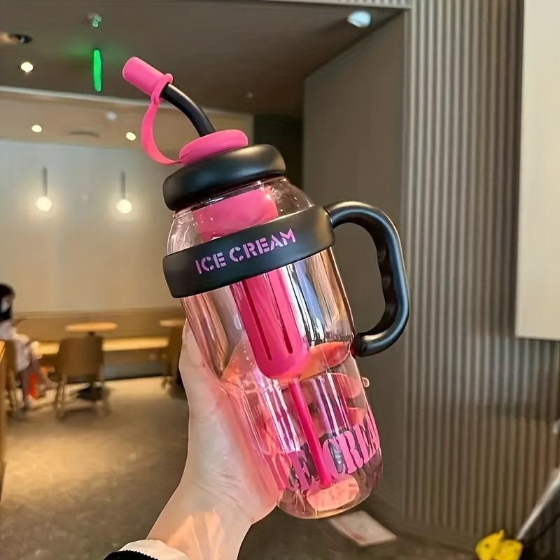 1300ML Large Capacity Portable Reusable Straw Cup, Detachable Tea Strainer, Easy Flower & Fruit Tea Brewing, Ideal for Students, Office, Fitness, Outdoor Use, Water Bottles, Portable Sports Bottle
