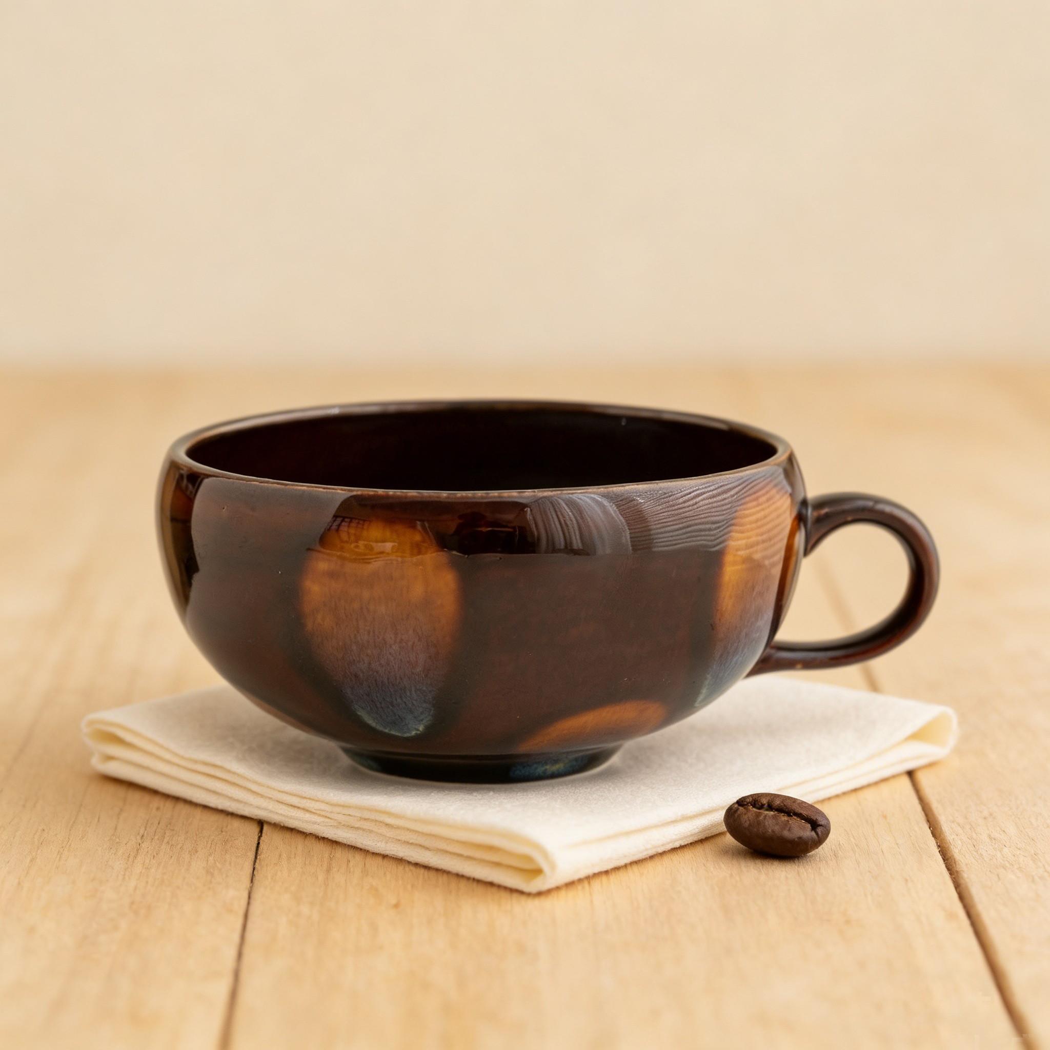 Soup Bowl with Handle, 12oz Coffee Mug, Cozy Mug, Drinking Mug, Ceramic Mug, Cereal Breakfast Cup, Suitable for Milk Desserts, Oatmeal, Microwave Safe, Non-Bone China Material