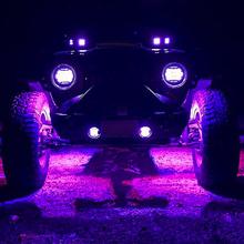 Nilight RGB LED Rock Kit for ATV, UTV, RZR, SUV - 4 Underglow Multicolor Neon with Bluetooth App Control, Fading Music Mode, and Offroad Features Car Accessories Vehicle Automotive  dealsforyoudays