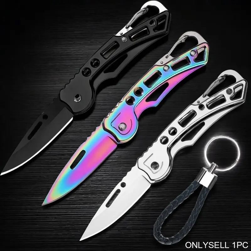 1/3 Piece Multi-Color Knives Set For Kitchen, Professional Folding Cooking Kitchen Knife, Cutting, Stainless Steel Fruit Knife, Peeler, Dinner Knife, Mini Knife, High-Quality Kitchenware
