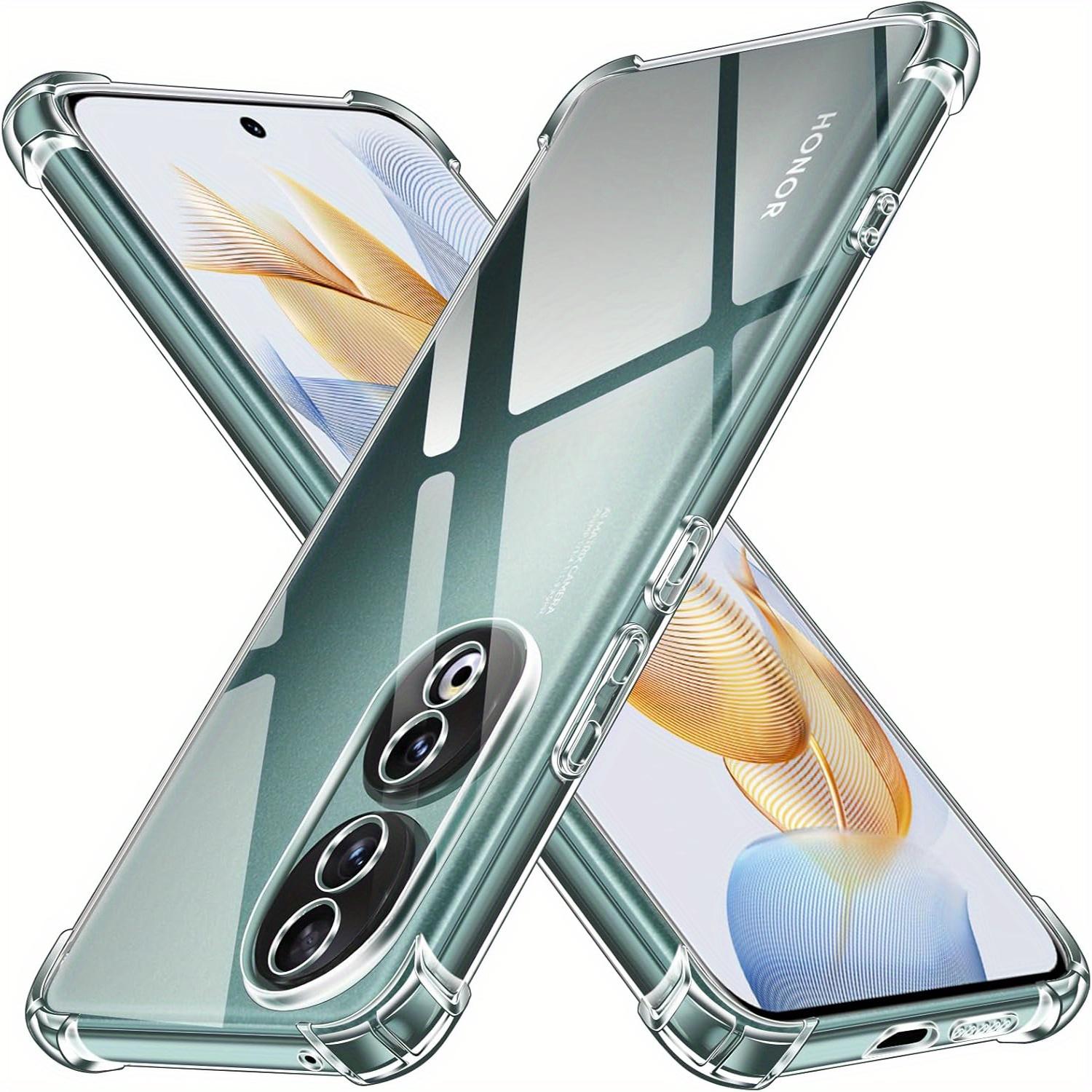 Case for Honor 90 Pro, Clear Phone Case with Reinforced Corners Camera Protection Bumper Slim Fit Shockproof Flexible TPU Case, Transparent