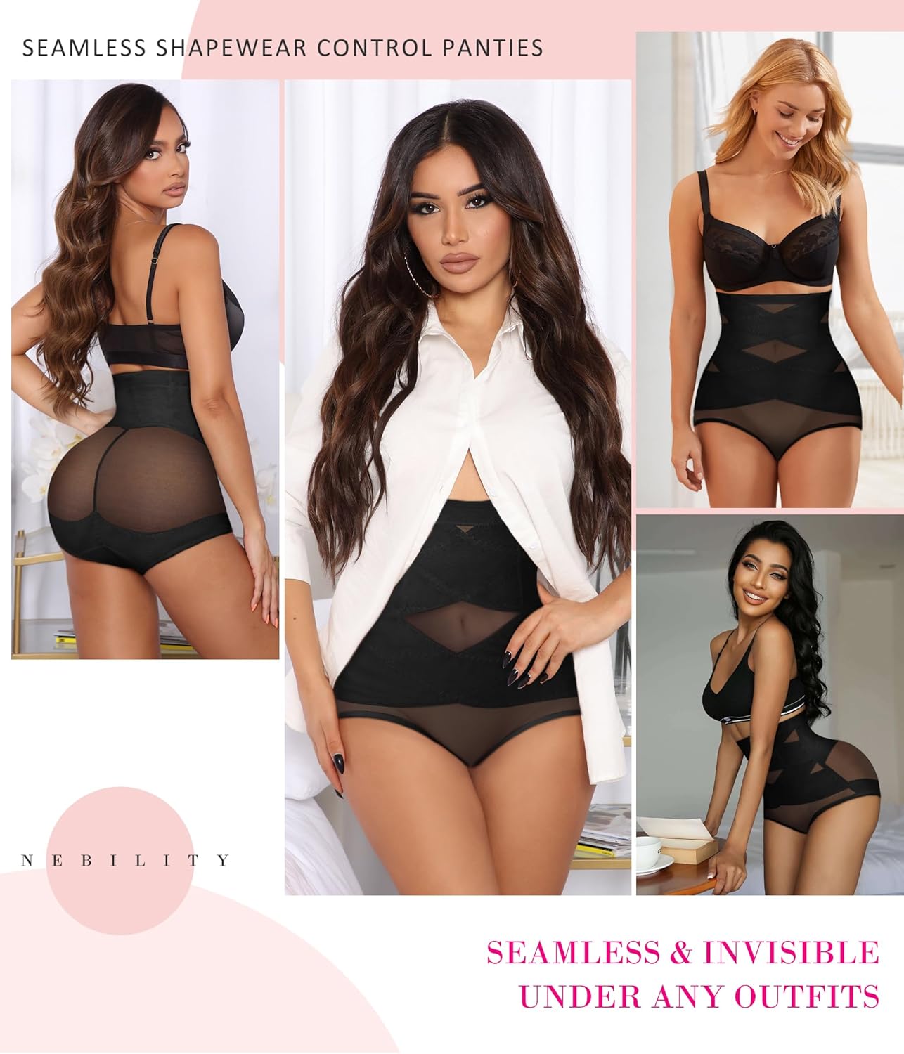 Women Shapewear Tummy Control High Waist Body Shaper Waist Cincher Stomach Shapewear Briefs