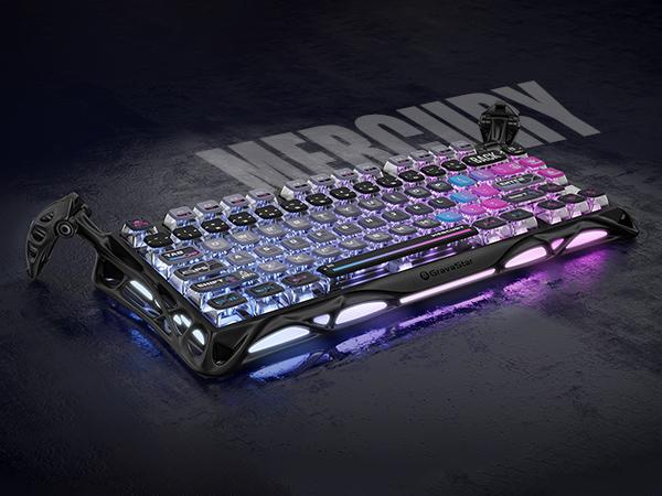 GravaStar Mercury K1 Pro 75% Wireless Mechanical Gaming Keyboard, Gasket Compact Custom Keyboard Hot-Swap Socket, Linear Switches, with RGB Backlit & Frame summerwins