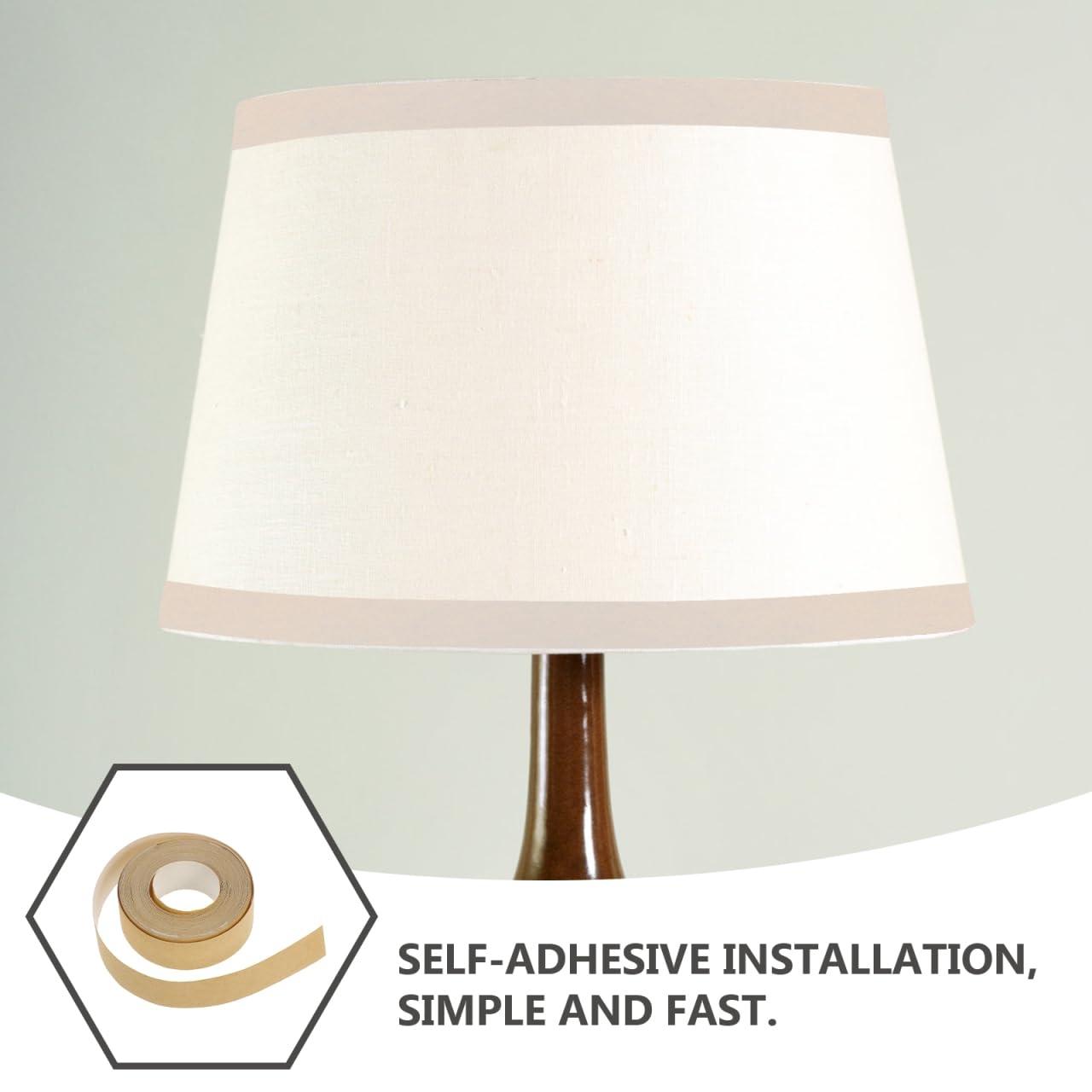 Yitape Lightshade Refresher Tool, DIY Fabric Self-Adhesive Trim Tape, Heat Resistant No Peel Glue, Save Yellowing Peeling Edges, Handmade Lamp Decor Patch