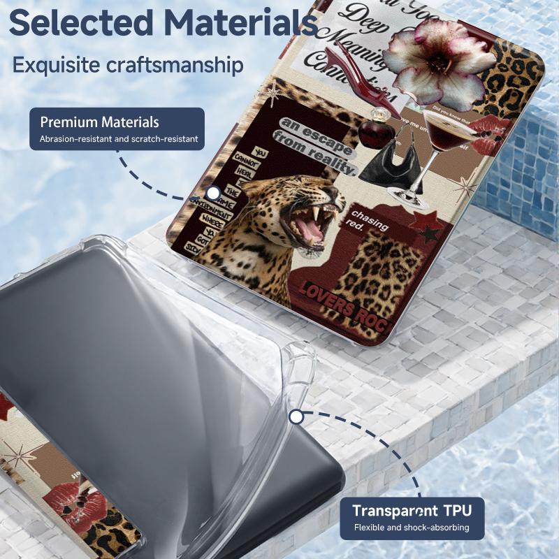 Suitable for Kindle e-book reader case, Kindle Accessories, Kindle Paperwhite 5 (2021), Kindle Colorsoft Signature Edition 7inch, Kindle 11th Generation (2022/2024) Cover, with sleep/wake function, reinforced corners, full protection, durable shell