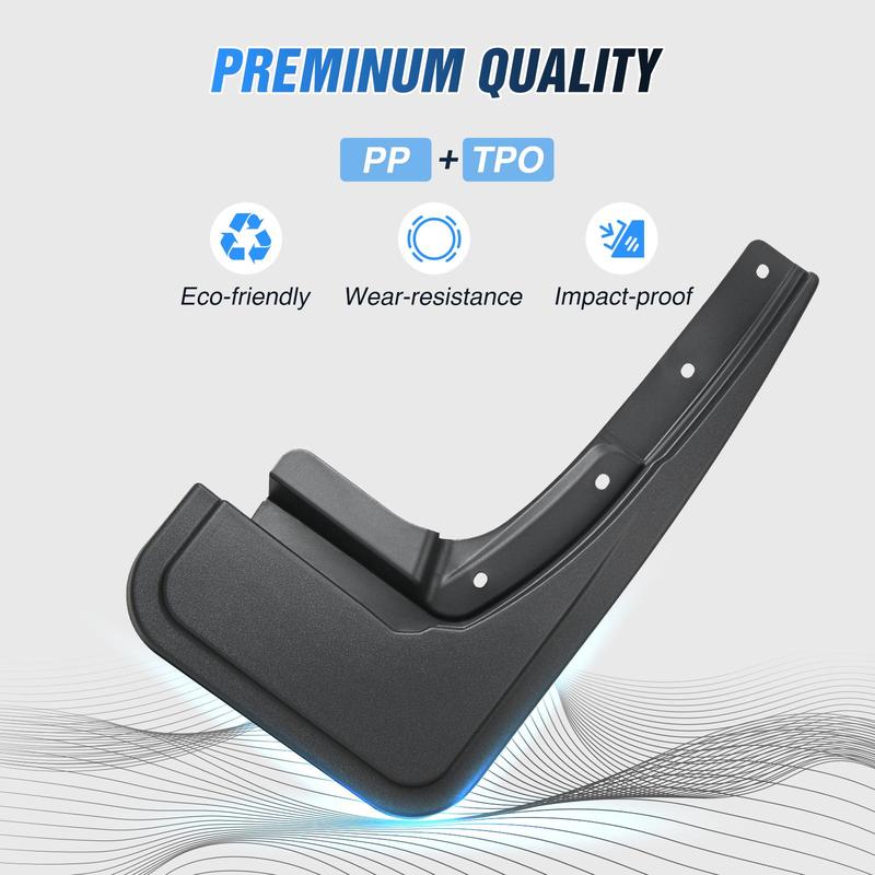 Nilight Mud Flaps for Ford Maverick 2022 2023 2024 2025, No Drilling Precision Fit Exterior Accessories Heavy-Duty Splash Guards Protection, Front & Rear Set Truck Automotive  dealsforyoudays Vehicle Decoration