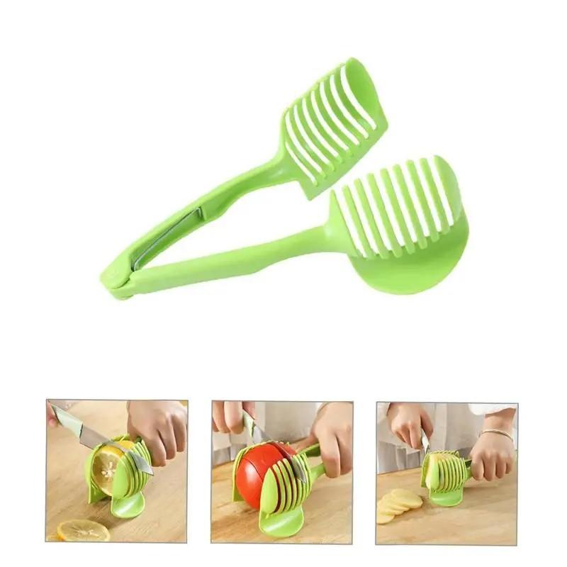🍋 Slice Citrus Fast｜Multi-Function Fruit & Tomato Slicer Clip for Kitchen Prep Utensils Veggie Slicer Fruit Vegetable Slicer Multifunctional Kitchen Slicer