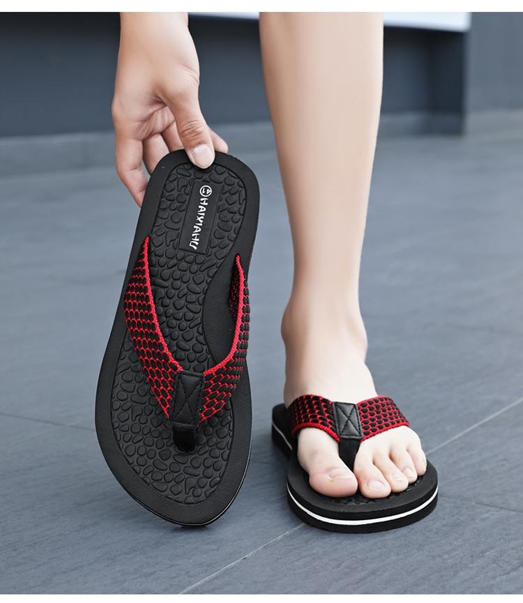 Summer Men's Sandals, Soft Sole Anti-Slip Beach Shoes, Essential for Vacation, Casual Style, All Seasons, Eva Material, Plain Pattern