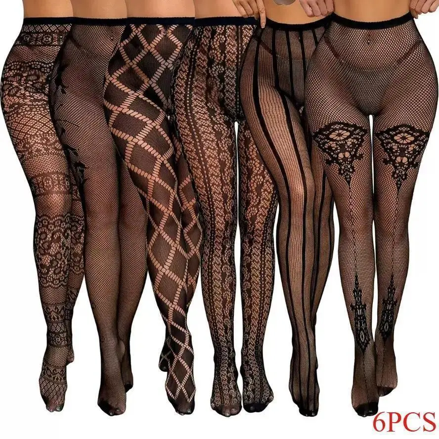 Women's High Waist Fishnet Stockings - 1pc-a/3pcs-b/6pcs Suspender-Style Pantyhose, Casual Stylish Hosiery for Daily Wear