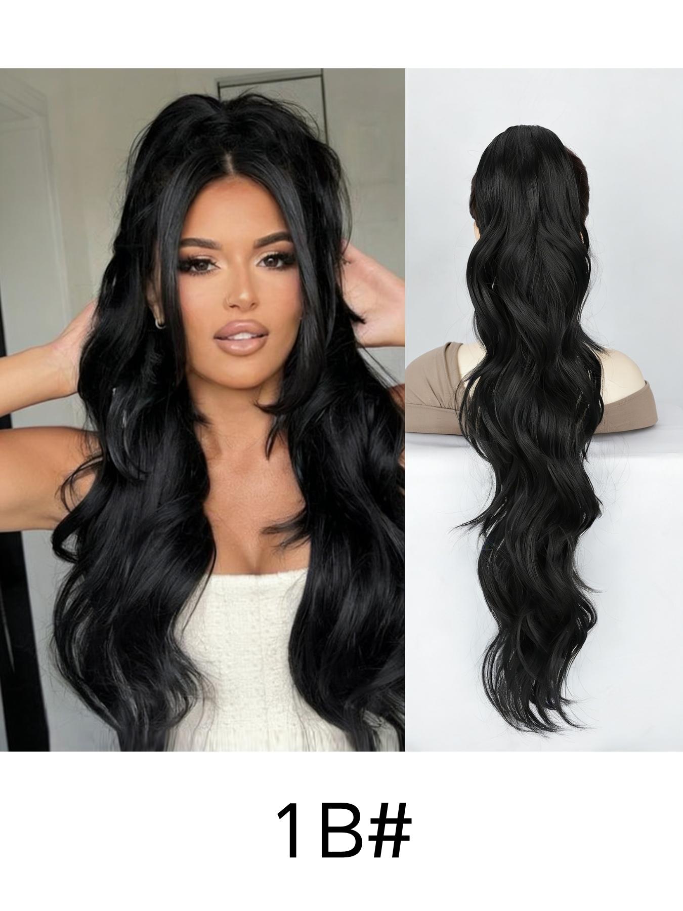 30-Inch Extra Long Wavy Hair Clip-In Tail, Synthetic Hair Extension for Women, Daily Wear, All Seasons, Perfect for Everyday Style