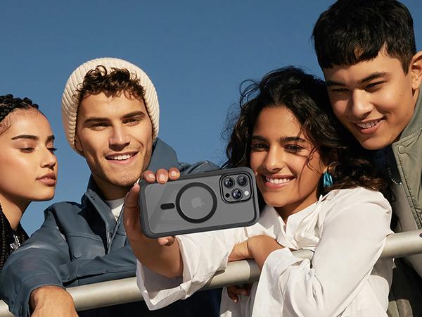 Miracase Glass Cellphone Case ,Full-Body Magnetic Case ,with Built-in 9H Tempered Glass Screen Protector, with Camera Lens Protection Accessories Shockproof Cover Protective Smartphone Casing