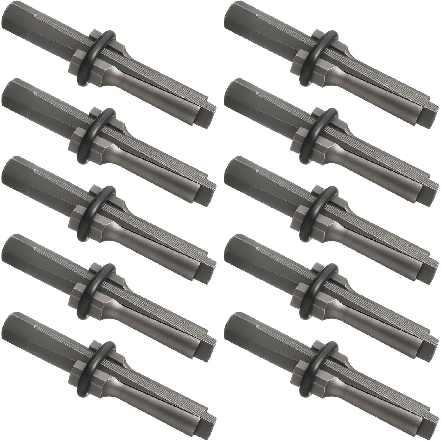10 count Rock Splitting Wedges 5/8" Wedge and Feathers Shims Set |  Professional Stone Splitter Kit Heavy Duty Stone Splitter Tools for Granite, Concrete, Marble