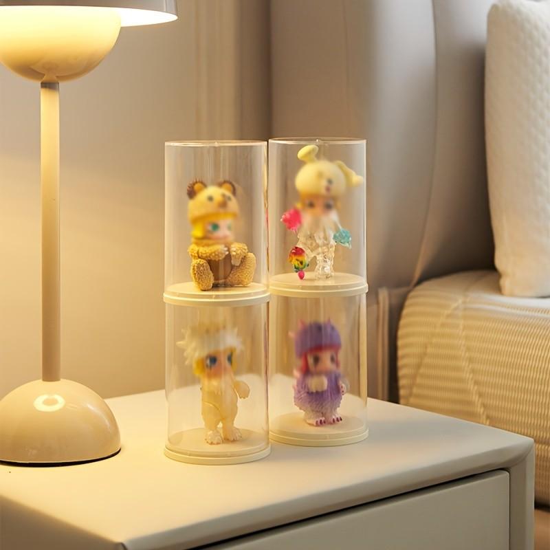 Stackable Transparent Collection Display Jar, Perfect Guardian for Watches, Jewelry, Cute Collectible Figurines, Blind Boxes, Memorabilia