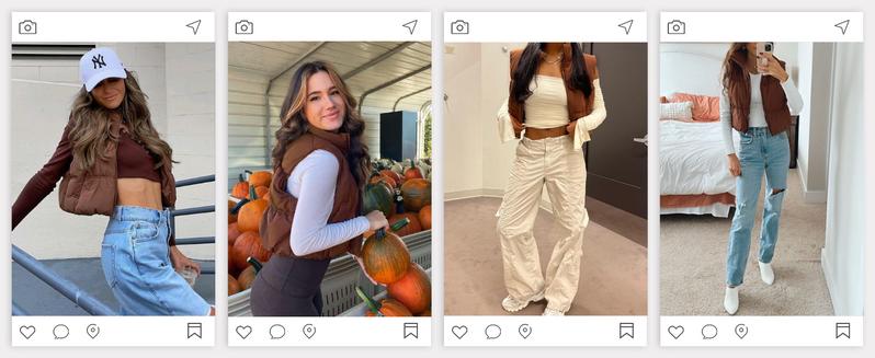 Imily Bela Womens Crop Puffer Vest Winter Zip Up Lightweight Sleeveless Warm Outerwear Padded Coat