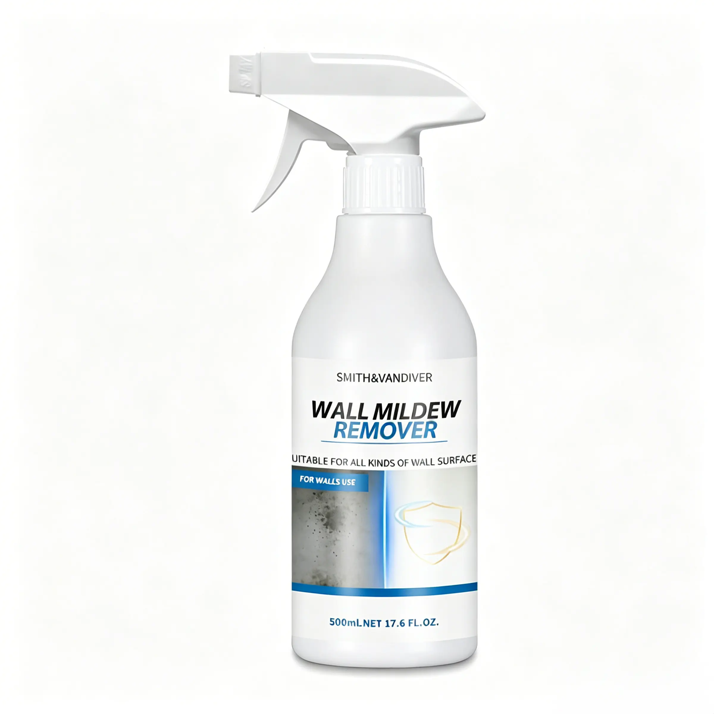 Mold Removal Spray (500ml), Mold Stain Remover, Household Cleaner, Home cleaning products, Rapidly eliminates mold and inhibits recurrence, Features germ-killing and dust mite-eliminating formula
