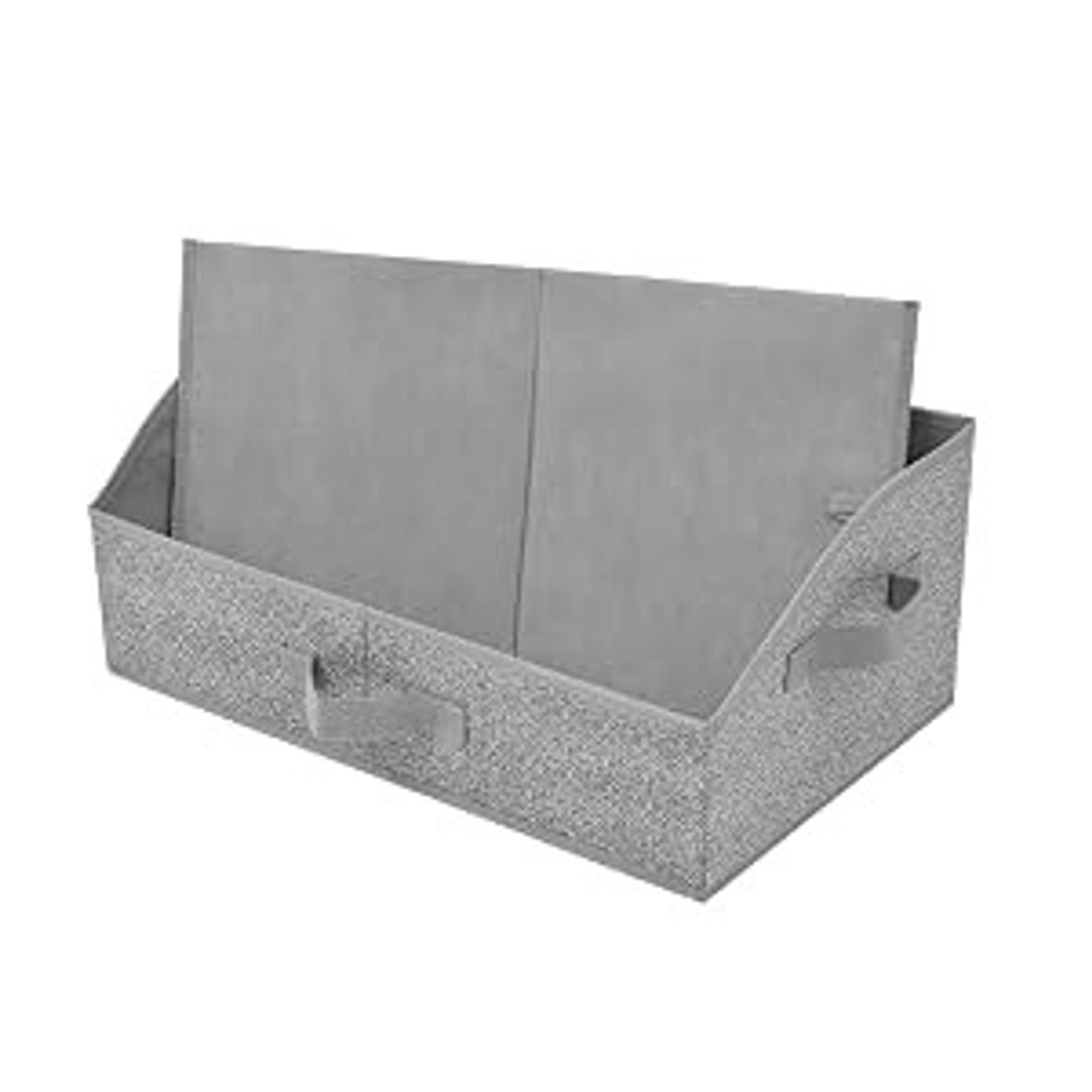 Purse Organizer for Closet, Trapezoid Storage Bins, Closet Shelf Organizer, Storage Baskets for Shelves, Fabric Clothing Organizer, Closet Organizers and Storage, Gray, 3-Pack