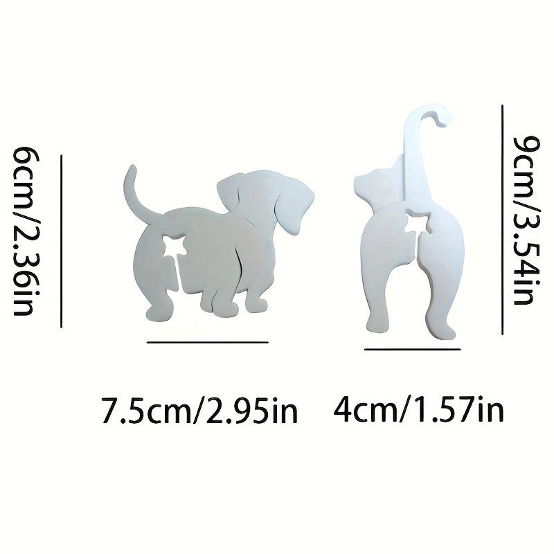 Dog-Themed Food Bag Sealing Clips, Plastic Bag Sealer, Moisture-Proof Dustproof Kitchen Organizer, Plastic Material, Ideal for Bread Snacks Storage, Set of 2