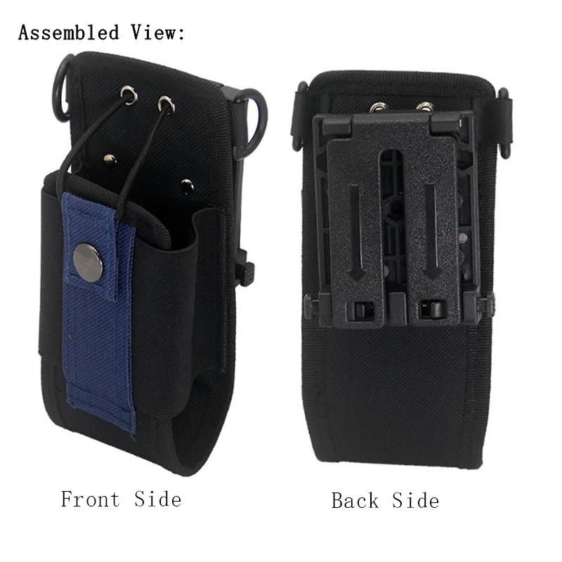 Universal Quick-Release Molle Clip Bracket for Walkie Talkies, Portable Radio Holster & Waist Belt Mount Hanger, Secure Buckle Fixed Stand, Anti-Drop Protective Case, For Baofeng, Quansheng, Motorola, Hytera, Kenwood Two-Way Radios