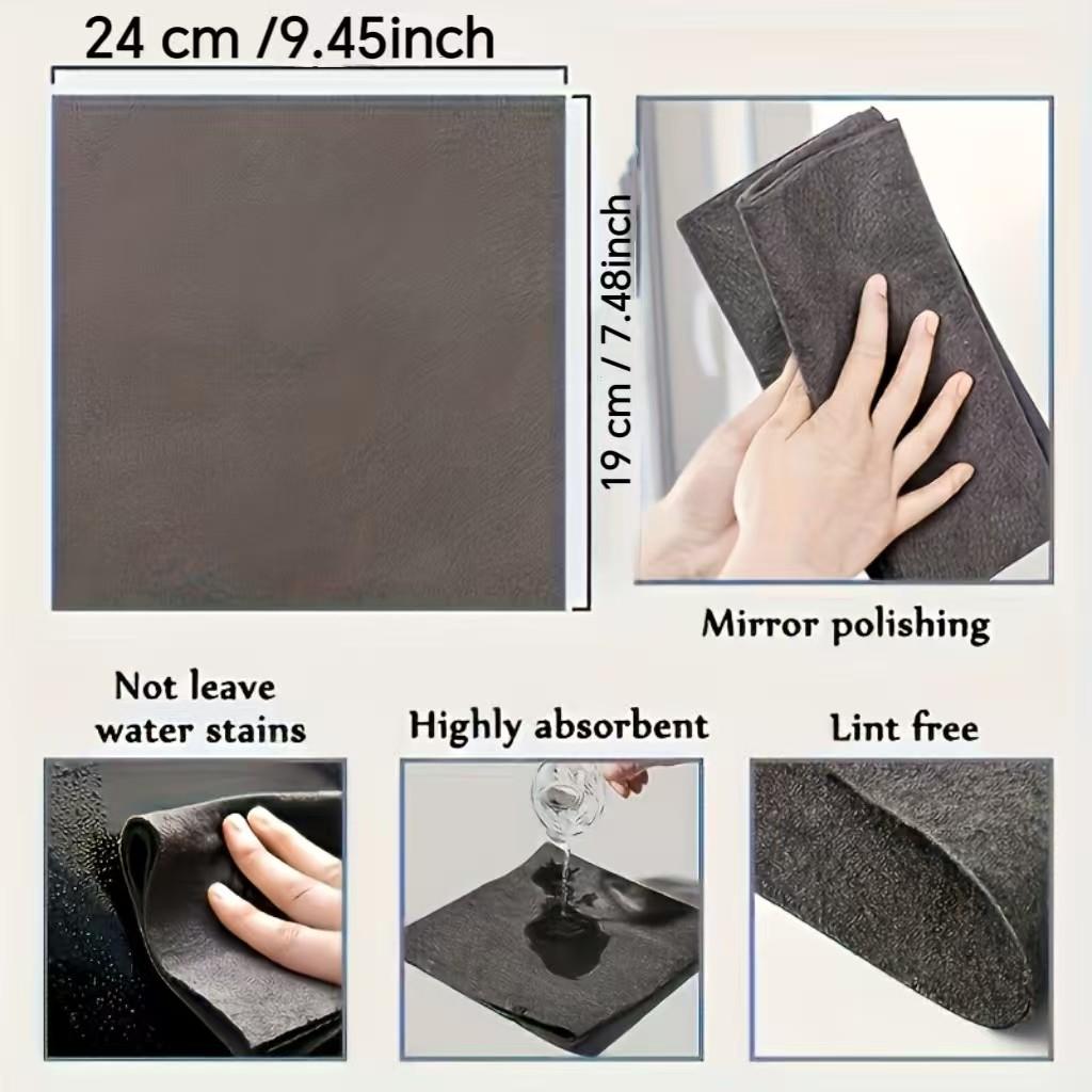 Magic Nano Cleaning Cloth, Streak-Free and Water Spot Free, Ideal for Glass and Mirrors, Bathroom, Bedroom, Living Room, Outdoor Use