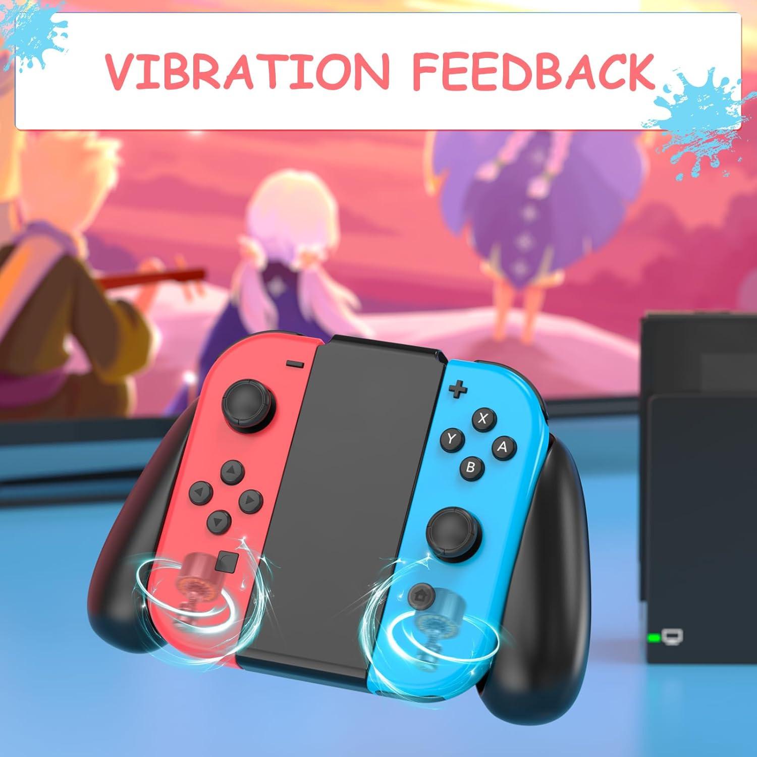 Wireless Gaming Controller for Nintendo Switch/lite/oled, DualVibration Function Replacement Parts, Wake-Up SwitchButton Design, Esports Controller