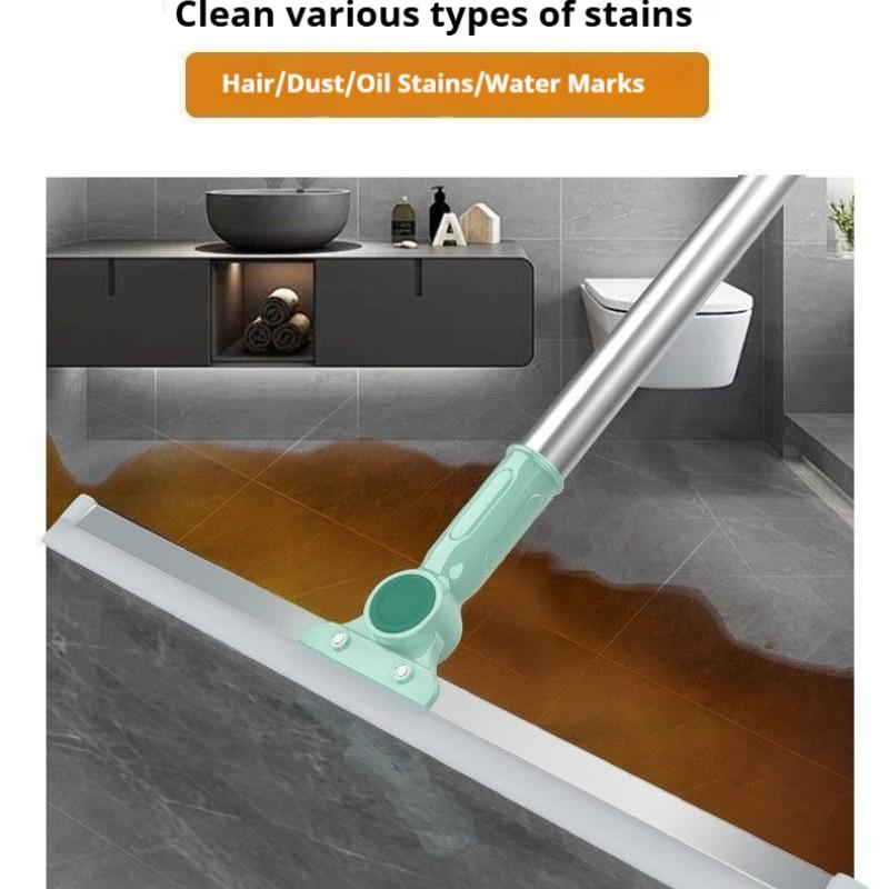 Multifunctional Silicone Floor Scraper, Extendable Glass Squeegee, Magic Silicone Broom, Home Kitchen Bathroom Cleaner Tool