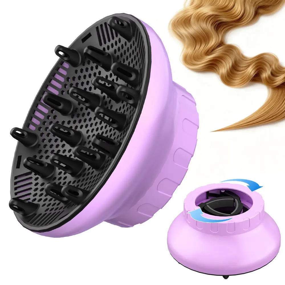 Universal Hair Dryer Diffuser Attachment, Lightweight Portable Travel Design, Suitable for Most Blow Dryers, Barber Salon Household Tool