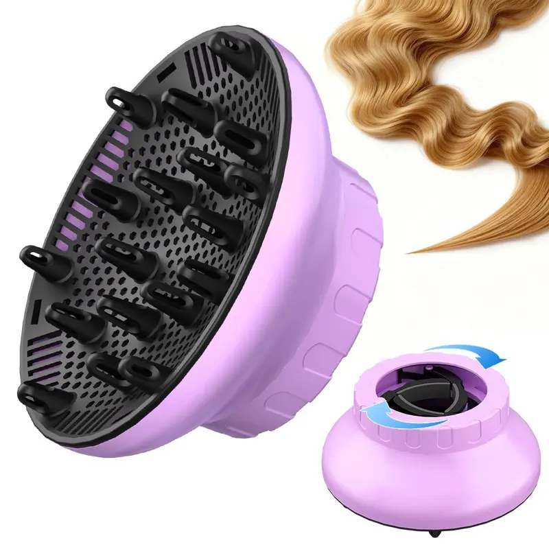 Universal Hair Dryer Diffuser Attachment, Lightweight Portable Travel Design, Suitable for Most Blow Dryers, Barber Salon Household Tool