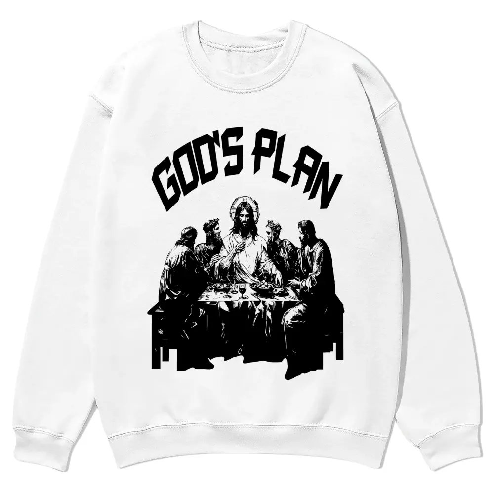 Christian Clothing 90s Graphic Crewneck Sweatshirt Men’s Funny Graphic Pullover Vintage Streetwear Oversized Sweatshirt Men Casual Vacation Outfit Long Sleeve Top