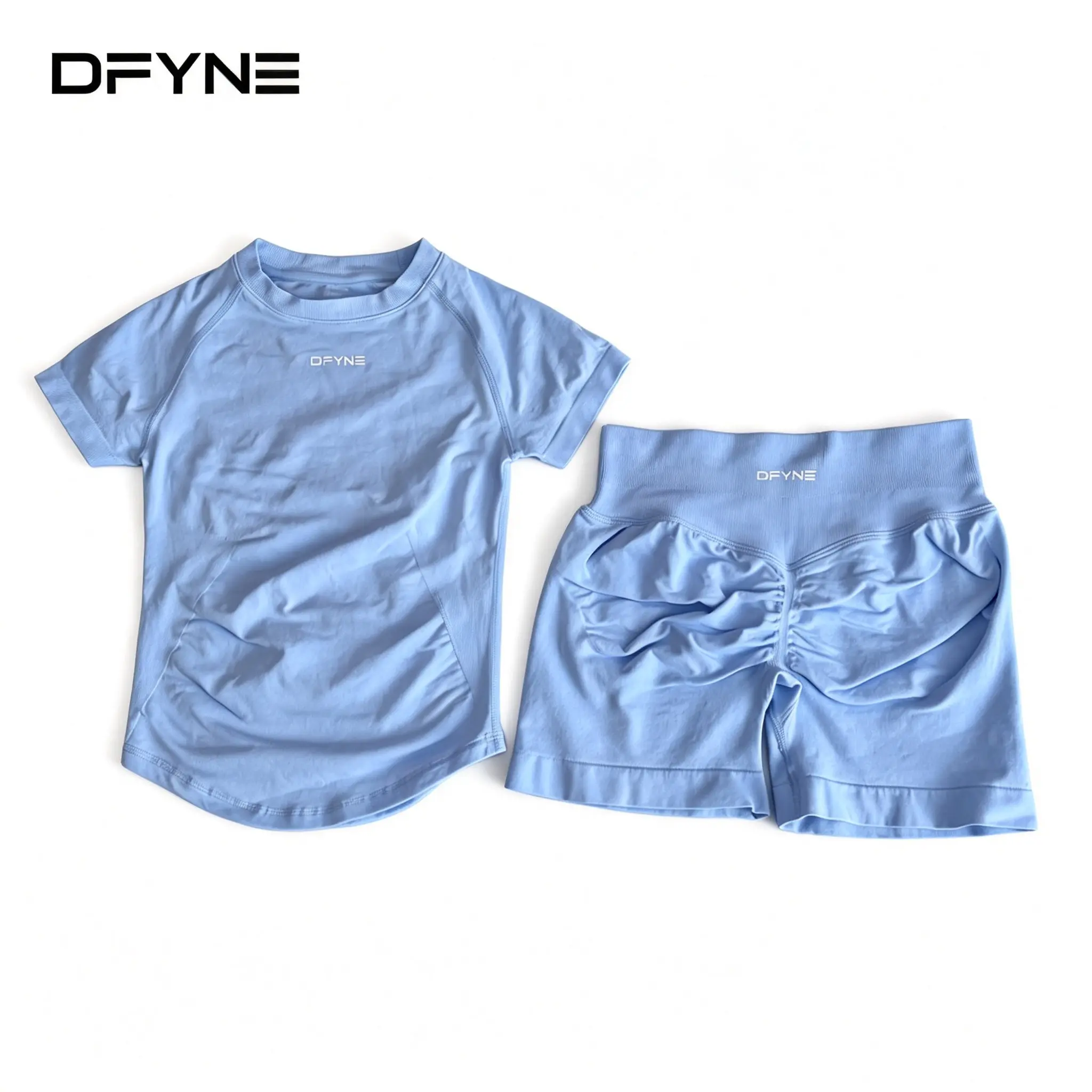 Ice blue [short sleeve + shorts]