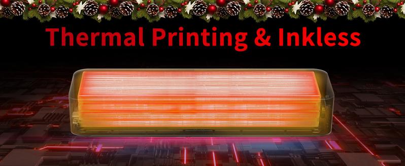 JADENS Portable Printers Wireless for Travel, Support 8.5" X 11" US Letter, Bluetooth Thermal Printer Inkless Mobile Printer for Office Home