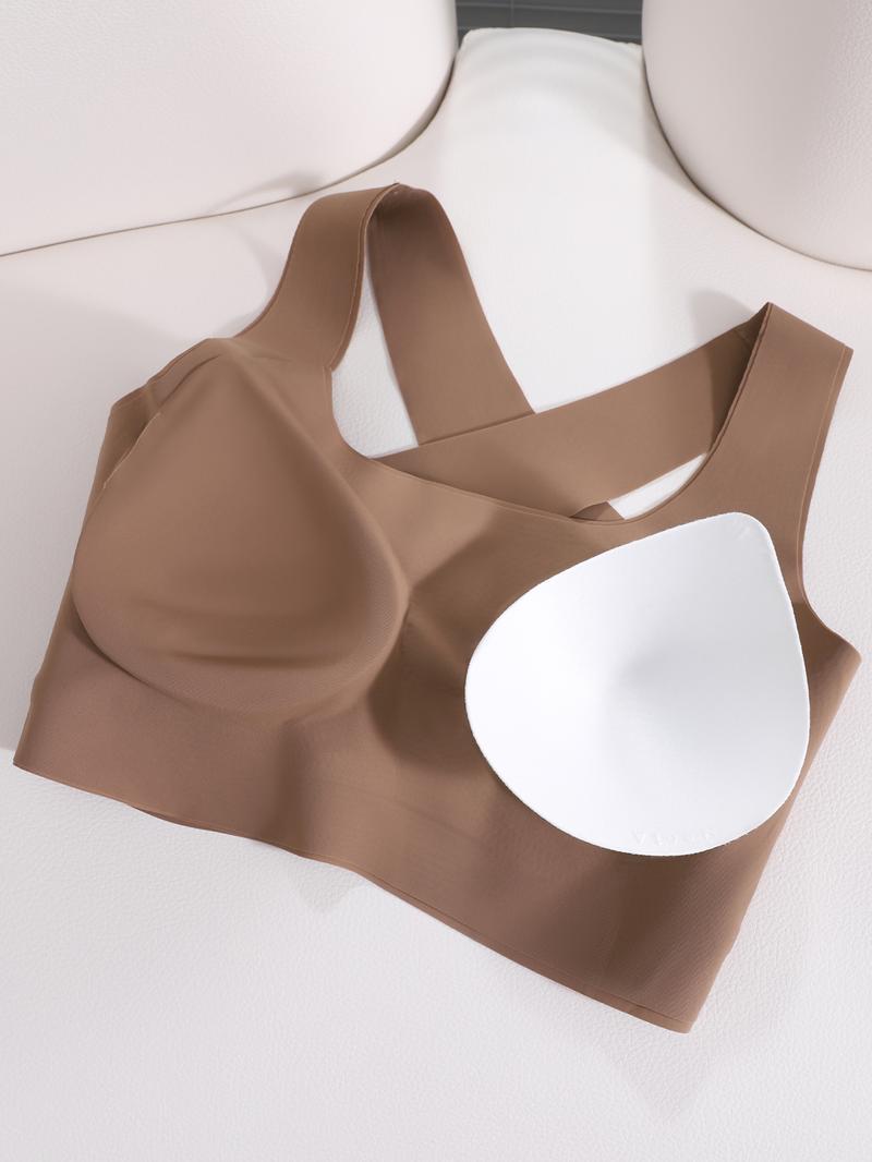 3PCS Women's Wireless Sports Bra Set, Workout Bras, Breathable Hollow Out Design, Adjustable Straps, Removable Pads, Daily Wear, All Seasons, Athletic Fitted