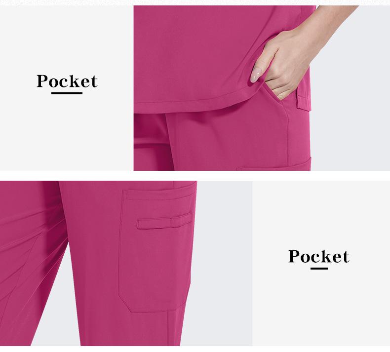 Stretchy and Comfortable Summer Thin Ankle-length Pants Workwear Special Scrubs for Clinic Beauticians Suitable for Beauty Care Outpatient Duty Daily Operations and Other Scenarios Breathable Skin-friendly and Easy To Maintain