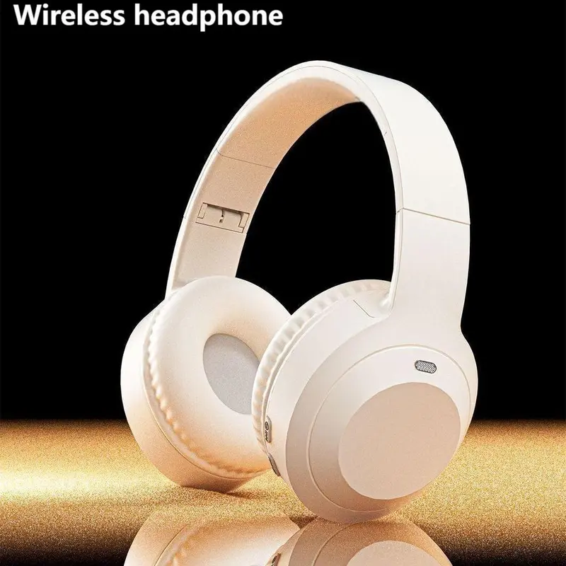Wireless Headphones, Foldable Gaming Headset with Wireless Microphone, Portable Earbuds for Home Outdoor, BT Headset for Gaming & PC, Audio, Folding, Over Ear Headphones, Lightweight Headphones, Electronic Audio Headset